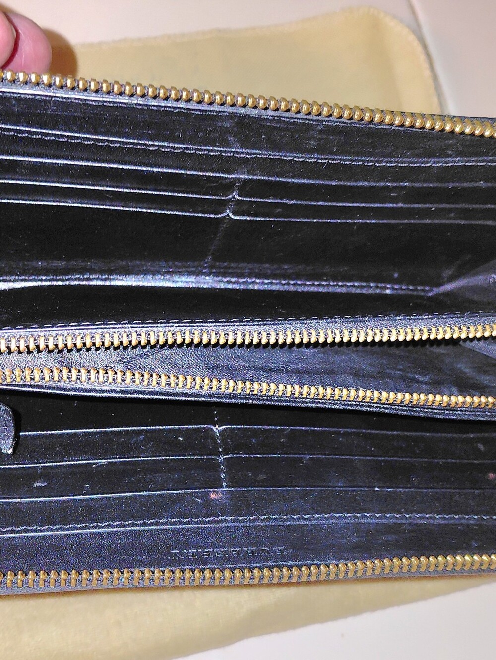 Burberry 2pc Wallet with COA MSRP $560 & Burberry Blue Label Satchel Lux Set - Picture 13 of 14